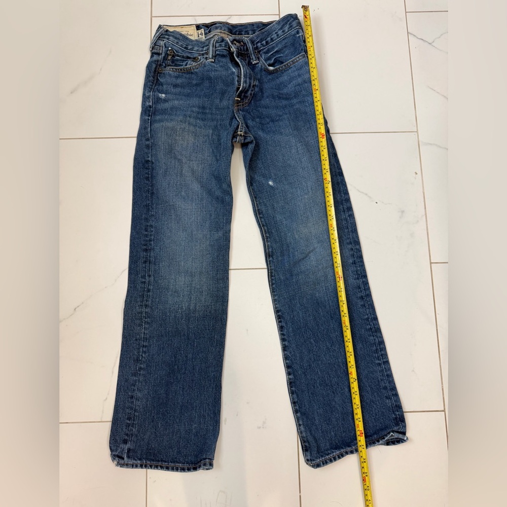 Abercrombie & Fitch Boy's Straight Leg Jeans - 14 Slim - Picture 7 of 10